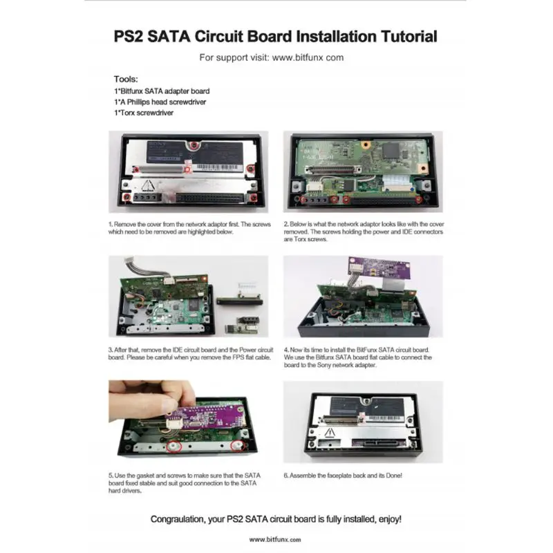 SATA Adapter Nadgradnjo Odbor za Playstation 2 PS2 IDE Original Neto dela Adapter 77HA