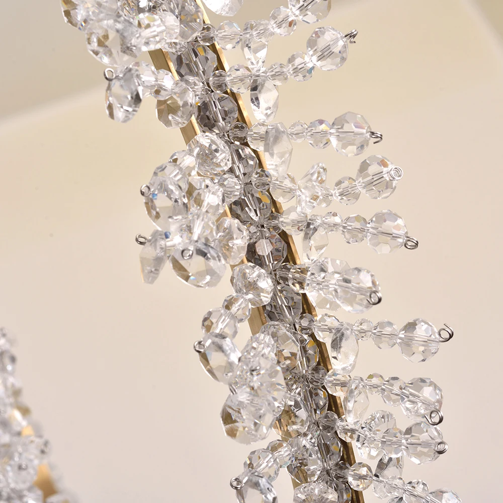 Sodobni led lestenec za jedilnico design ring crystal svetilke zlato doma dekor visi svetlobna telesa razkošje svetlobe cristal