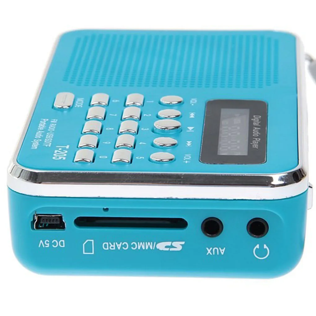 T-205 FM Radijski Sprejemnik Prenosni Hi-fi Kartice Zvočnik Digitalne Glasbe MP3 Zvočnik za Kampiranje, Pohodništvo Prostem Športov