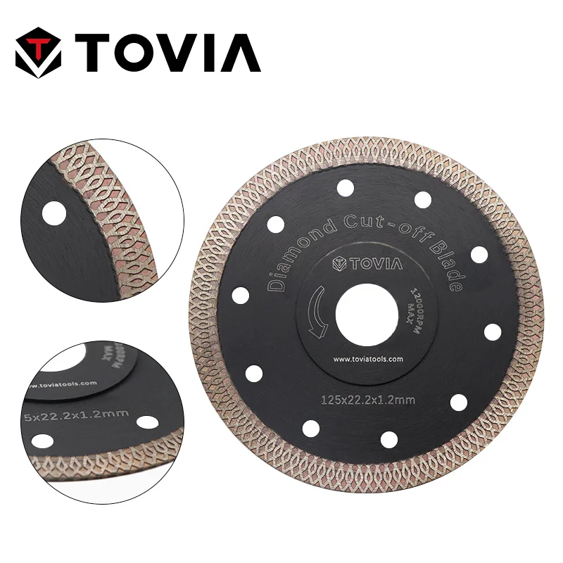 TOVIA 115mm/125 mm, Diamant Krožne Žage za Rezanje Kamen Granit Porcelana Keramični Slemenjak Videl Disk Tanke Žage