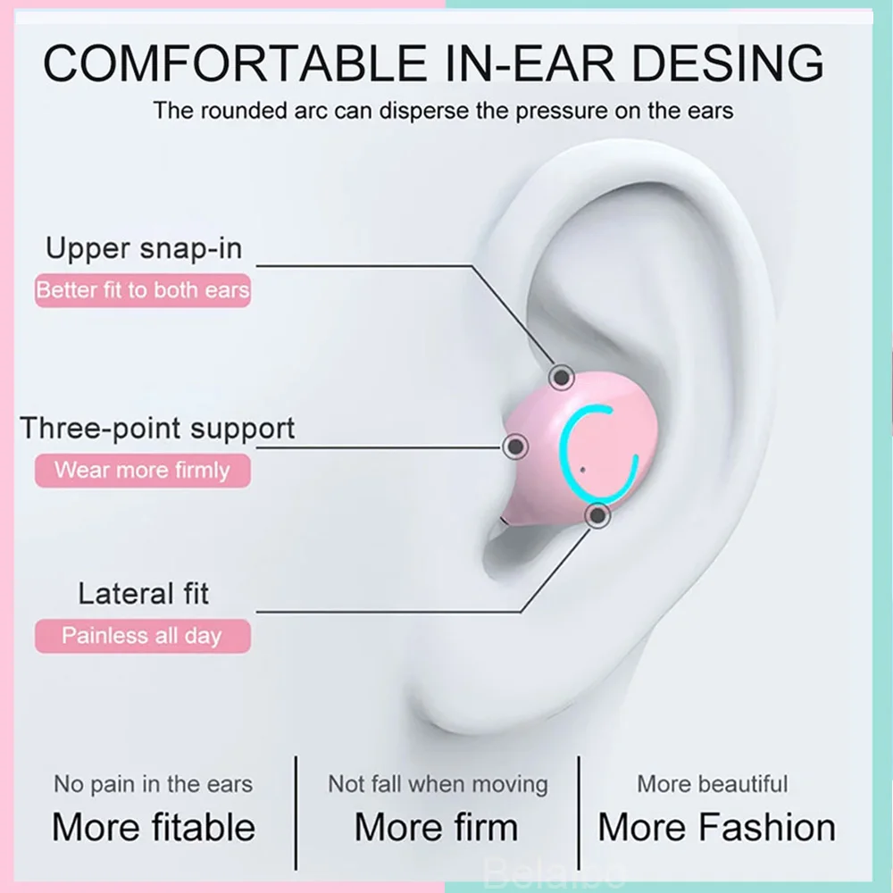 TWS brezžični headphonds bluetooth 5.0 slušalke binaural v uho mini stereo športni Dotik za Nadzor slušalke S Polnjenjem polje