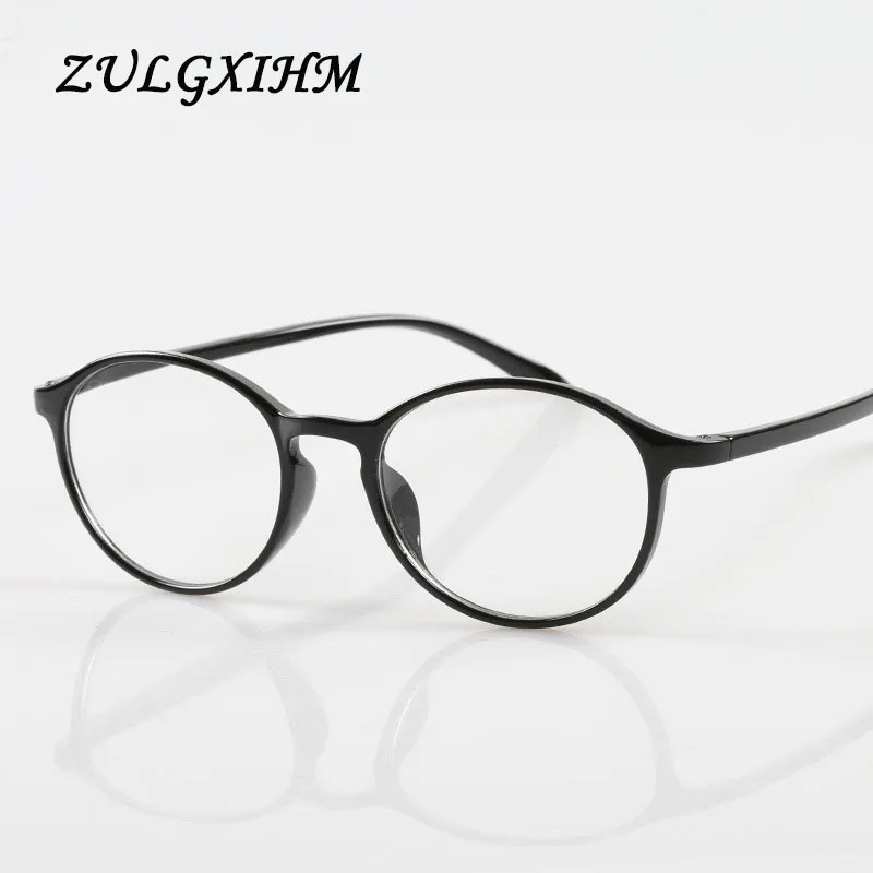 Ultralahkih TR90 Letnik Krog Obravnavi Očala Moški Ženske Presbyopic Unisex Očala Anti-Modra Svetloba Bralec Očala+ 0+100