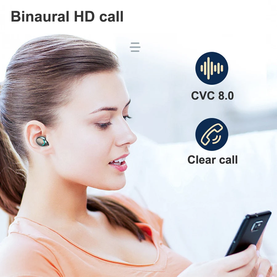 V Uho Brezžične Slušalke F9-5 TWS Bluetooth Slušalke LED Zaslon HIFI Stereo Bas Čepkov Gaming Slušalke Slušalke Za Telefon
