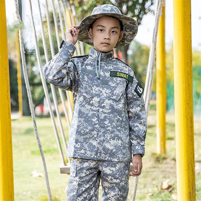 Vojske Vojaško Uniformo Posebne Sile Taktično Oblačila Otroci ACU CP Prikrivanje Boj proti Dokazano Jakno, Hlače, Moške Delovne Obleke Airsoft