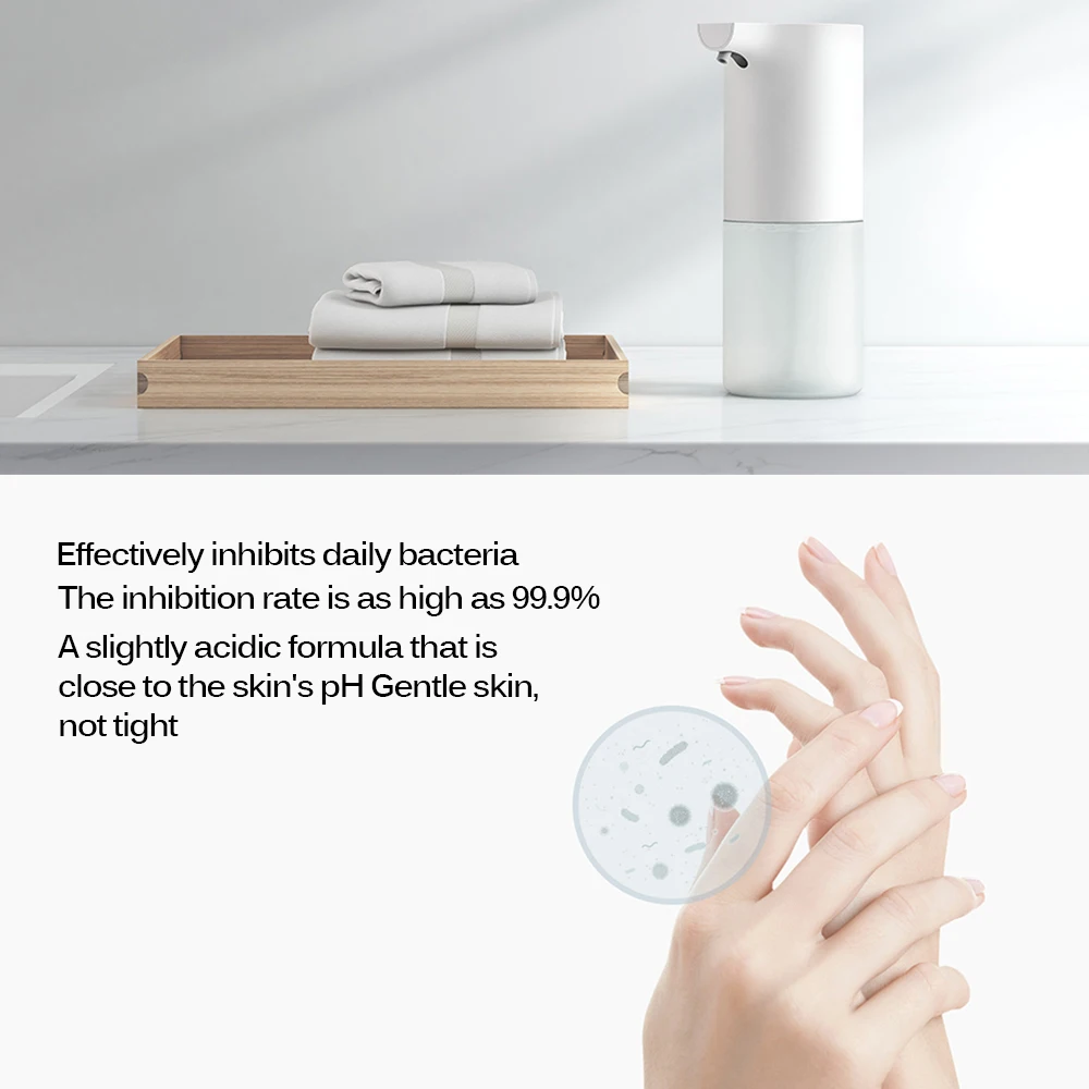 Vroče Xiaomi Mijia Avtomatsko Penjenje Pametno Ročno Pralno Milo Razpršilnik 0,25 s Infrardeči Senzor Umiti Roke Čistilo Za Domačo Pisarno