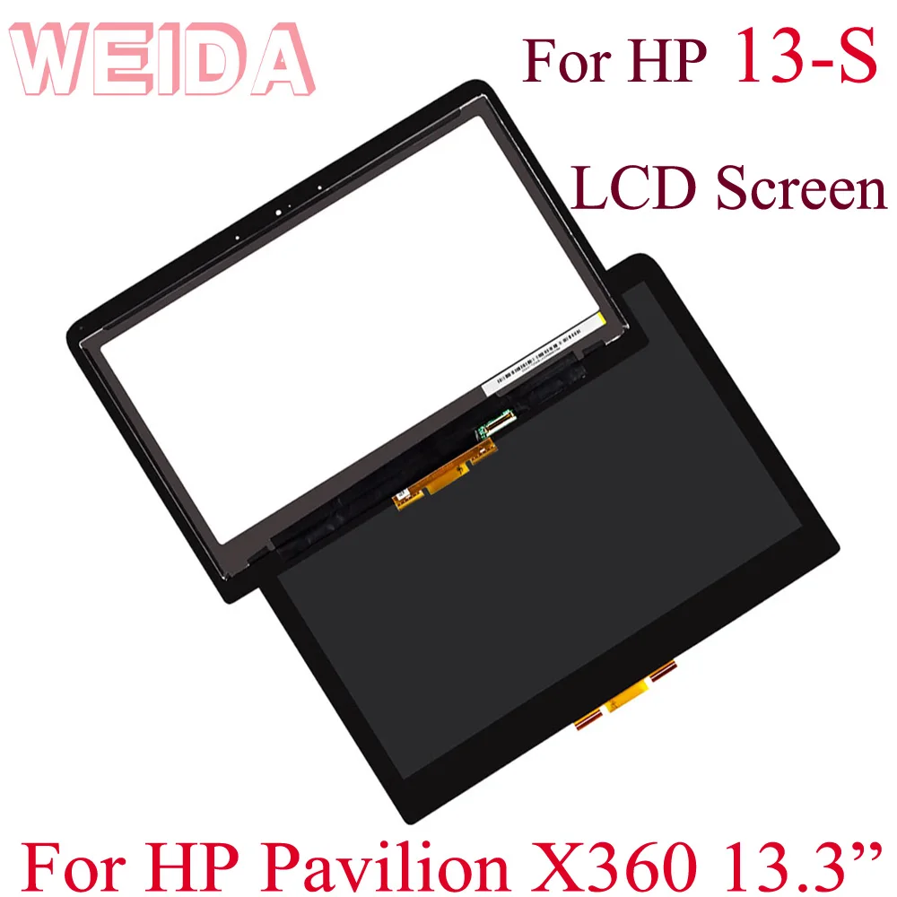 WEIDA Dotik, Računalnike, Zamenjava Za HP Paviljon X360 13S 13-serija S-Touch Zaslon 13,3 Palca 13-s056nw 13-s003na