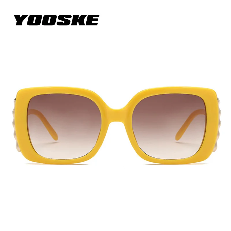 YOOSKE Prevelik sončna Očala za Ženske Retro blagovne Znamke Oblikovalec Gradient sončna Očala Ženski Velik Okvir Očal UV400