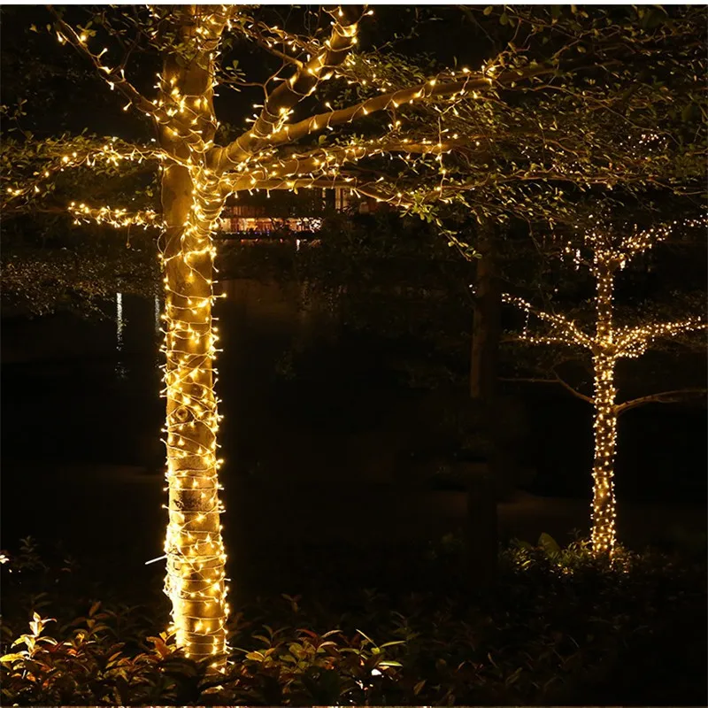 10M 100LEDs Niz Luči LED Božič Garland Dekor za Ulici, Drevje na Vrtu Park Stranka Poroka na Prostem Dekoracijo EU NAS Plug