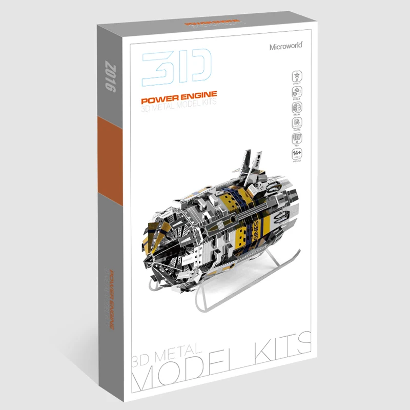 2019 Microworld model 3D kovinski puzzle Moč Motorja pralni Model DIY Lasersko Rezanje Jigsaw Model darilo Za odrasle in otroke, Igrače