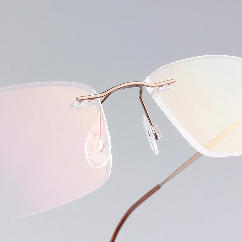 2020 Classic Mens Čistega Titana Rimless Očala Okvirji Kratkovidnost Optični Prikazovalnik Ultra-lahkega Titana Očala brez okvirjev Okvir