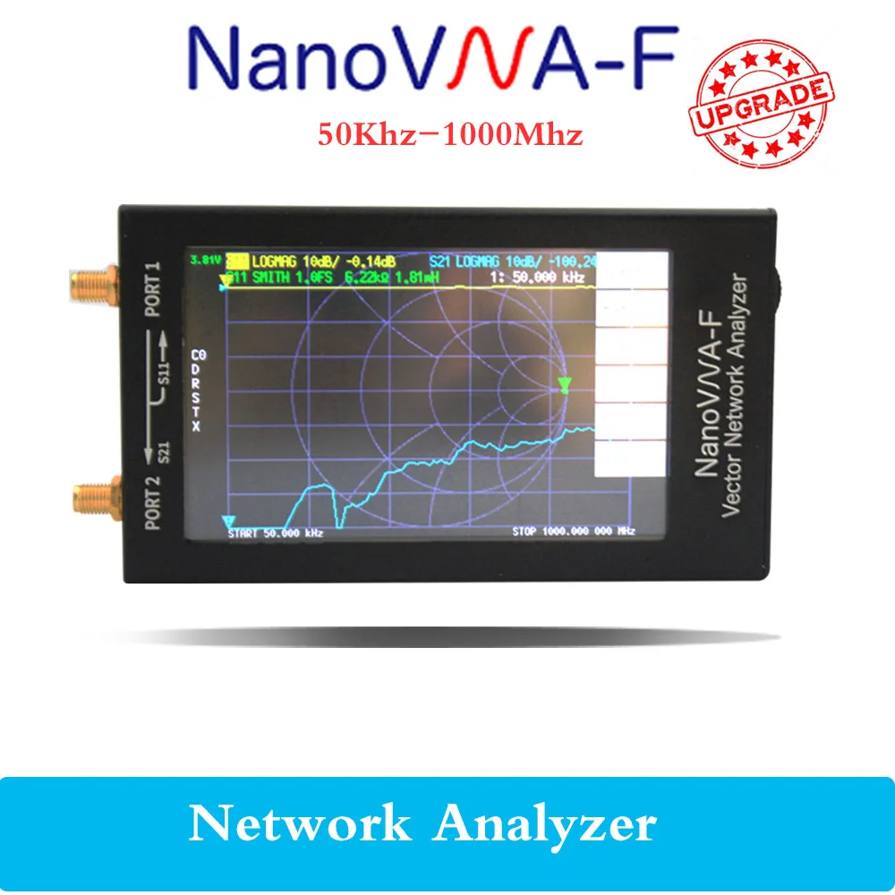 2020 Najnovejše NanoVNA NanoVNA-F VNA HF VHF UHF Vektor Omrežja Antena Analyzer + 4.3 cm IPS LCD