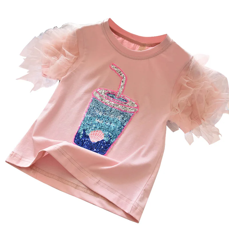 2020 Novo Poletje Samorog Tees Flamingo T-Shirt za Dekleta Bombaž Vrhovi Baby Boy Oblačila Dekle Rojstni dan Shirt Velikost 3 4 5 6 7 8 Let