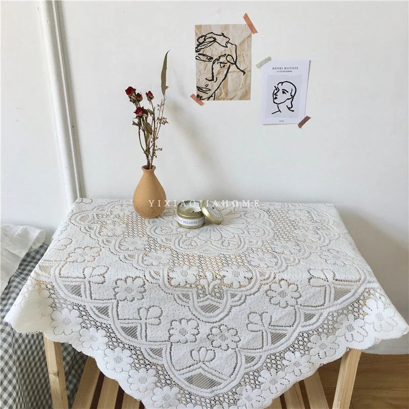 2020new prt za jedilno kava čaj kuhinjsko mizo, pokrov bele bombažne tkanine, čipke cvetlični embroideried kvadratnih placemat doily