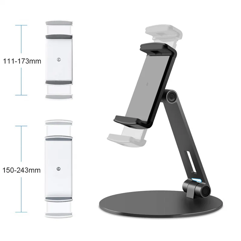 360 Rotacijski Desk Znanja Tablet Držalo držalo za IPAD Air Pro za 12,9 4 do 14 Palčni Tablični Telefon Stojalo za iPhone, Samsung