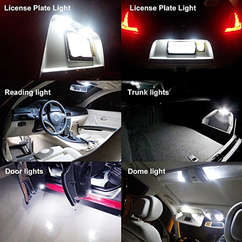 4PCS T10 W5W Canbus Avtomobilske LED Vključite Signal BulbAuto Notranjost Kupole Branje Svetlobe Klin Strani Parkirišče Povratne Zavore Lučka 5W5 5630 573