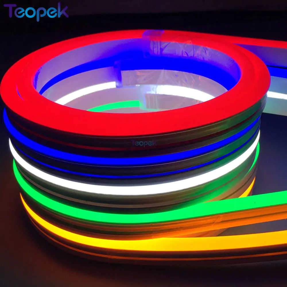 5m Flex Neon Luči SMD2835 120leds/m, LED Osvetlitev, 6*12 mm barva površine obleko LED Trak, vrv Svetlobe, Nepremočljiva