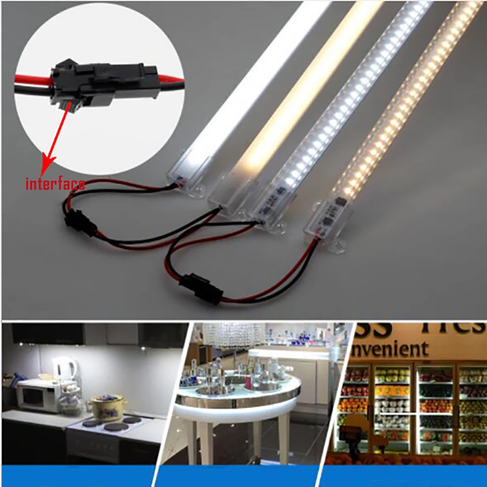 5pcs/veliko LED Bar Svetlobe AC220V Visoko Svetlost LED Cevi 50 cm 72LEDs 2835 LED Toga Trakovi za Varčevanje z Energijo LED, Fluorescentne Cevi