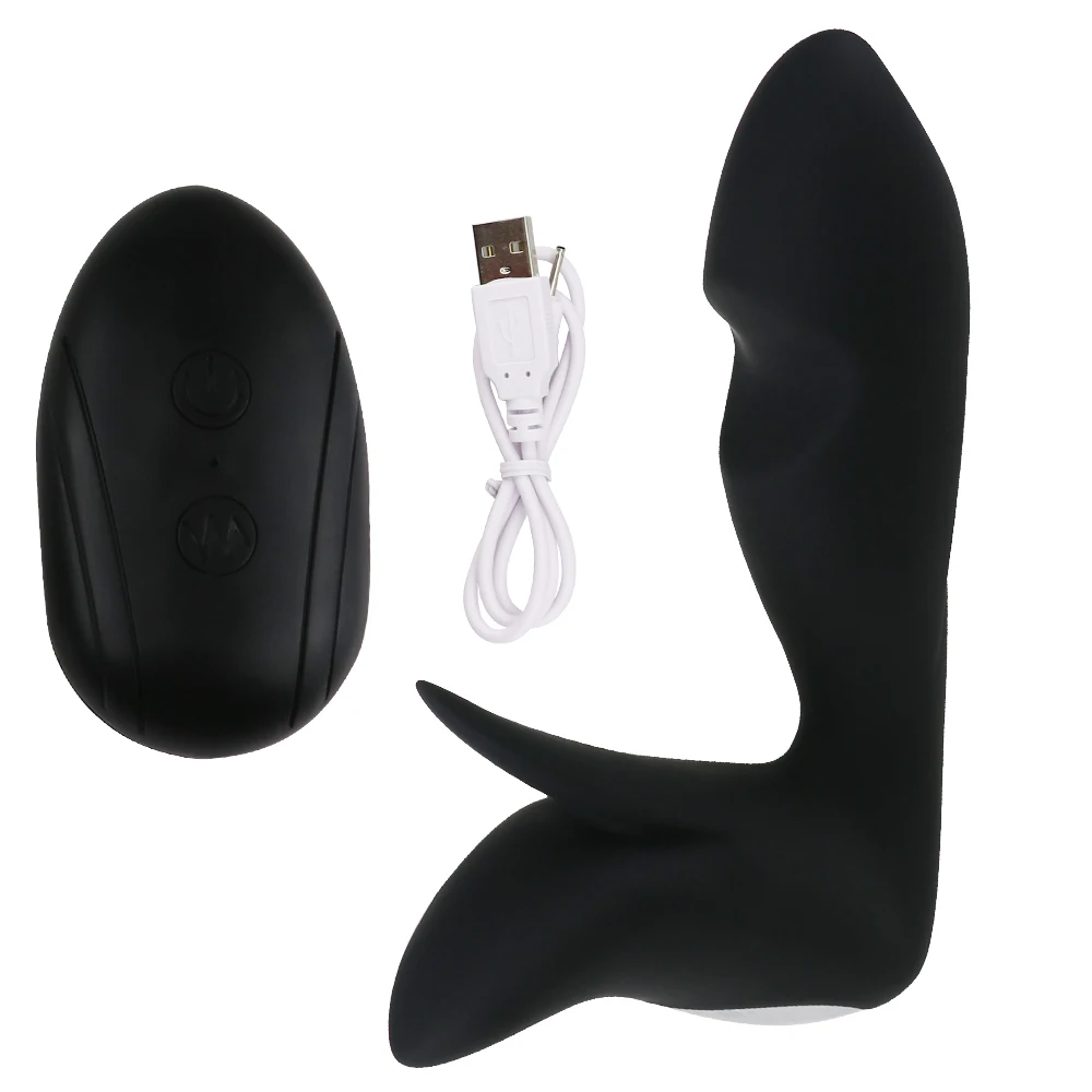 Analni Čep, Vibrator z Brezžičnim Daljinskim 10 Načini Butt Plug Moški Prostate Massager Adult Sex Igrače za Moški Masturbator