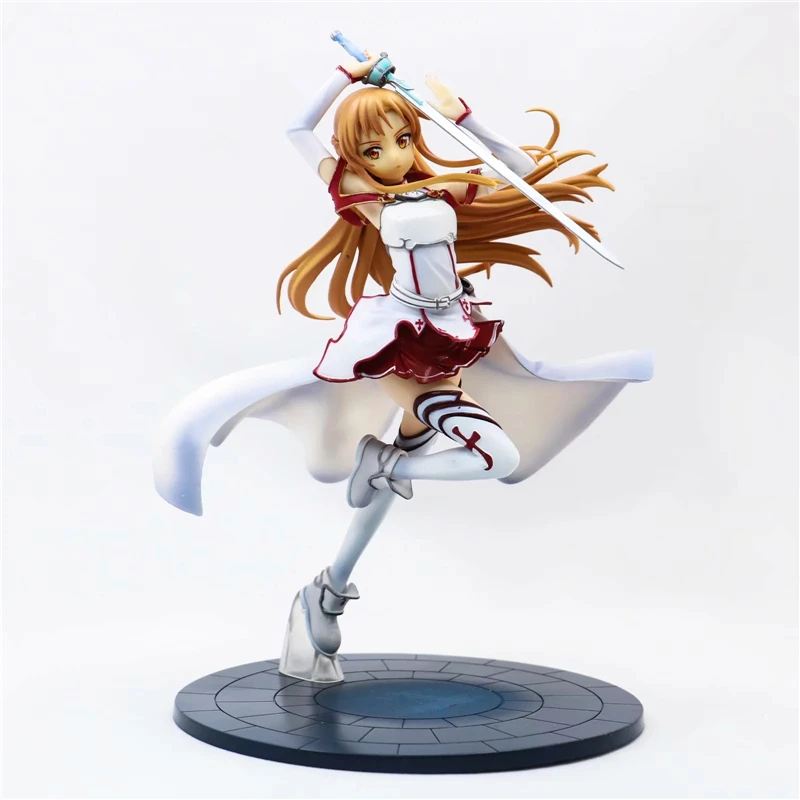 Anime Sword Art Online SAO Yuuki Asuna Vitezi Krvi Ver. 1/8 Obsega Naslikal PVC Akcijska Figura, Zbirka Model Igrače Lutka