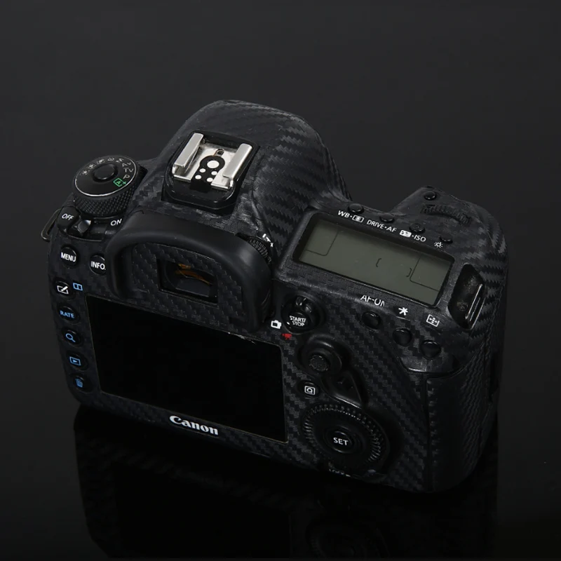 Anti-Scratch Fotoaparat, Telo iz Ogljikovih Vlaken Film Kože Za Canon EOS 5D MarkIV 5DIV 80D 90D 5DIII 5D2 6D M6II 77D Zaščitna Nalepka
