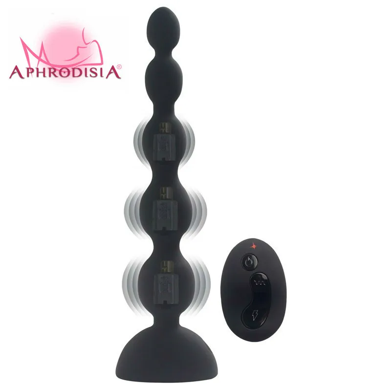APHRODISIA 3 Hitrosti 10 Način Brezžični Daljinski upravljalnik Vibrator Analne Kroglice Butt Plug G Spot Vibrator Prostata Sex Igrače Dropshipping.