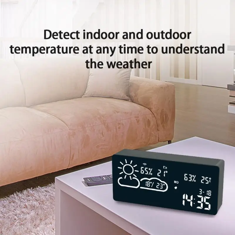 APP Inteligentno Brezžično Omrežje Samodejno Čas Umerjanja Budilka Vreme WIFI Vremenska Napoved Temperature, Higrometer