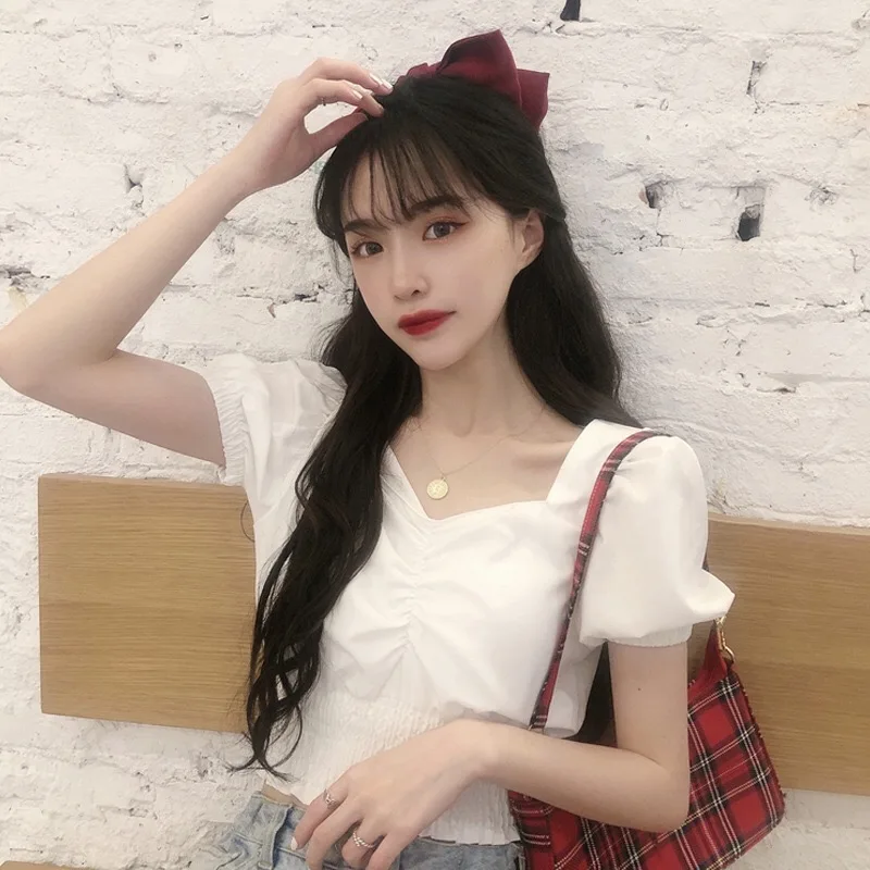 B643-2020 nove korejske ženske študent oblačil žensk kratek sleeved majica s kratkimi rokavi ženske