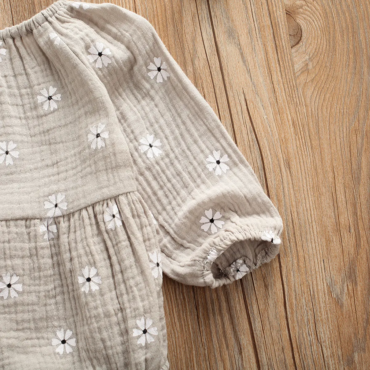 Blagovne Znamke 2019 Cvetlični Baby Bombaž Perilo Bodysuits Jeseni Baby Dekle Trdna Jumpsuits Moda Novorojenega Dojenčka Otroci Dolg Rokav Sunsuits