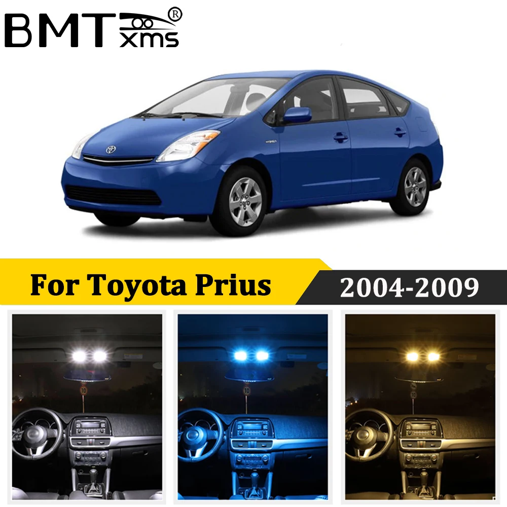 BMTxms 15Pcs Canbus, Za Toyota Prius NHW20 20 P20 2004-2009 Avto LED Notranja Kupola Zemljevid, Luč registrske Tablice Svetilke Komplet