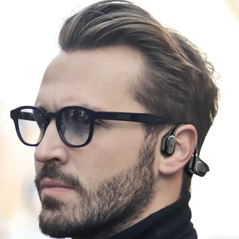 Brezžični Kostne Prevodnosti Slušalke Odprte Ear na Prostem Športne Slušalke Brez okvare Sluha Udobno Nositi za Samsung iPhone