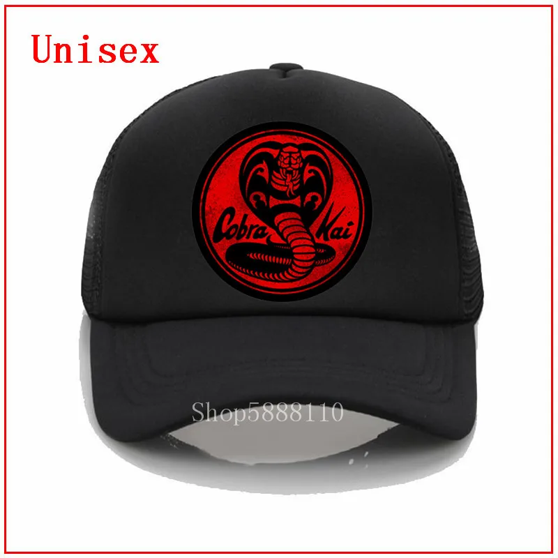 Cobra Kai emblem - Rdeče baseball kapa s šcitnikom moški Ženske cool Mesh Kamiondžija skp moda nastavljiv otroci vrnitev žoge fant dekle sonce klobuki