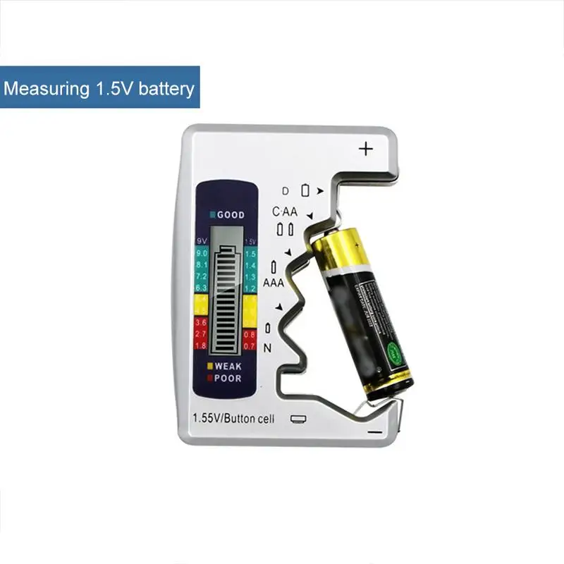 Digitalni Tester za Baterije Checker Zmogljivost Baterije Tester Za 9V/AA/AAA/C/D/ 1.5 V Baterija Litij-Napajanje Merilni Instrument