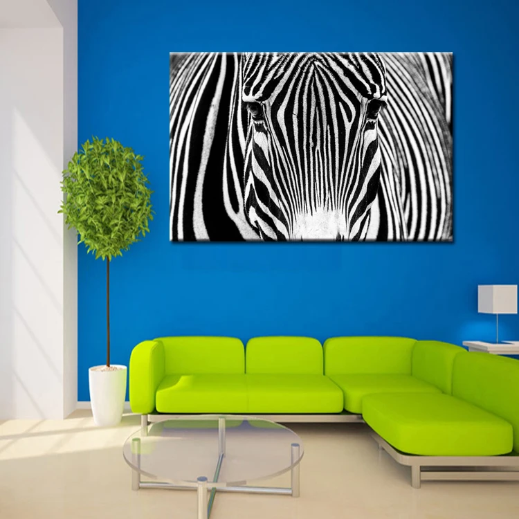 Filmski plakat zebra serije veliko platno tiskanja wall art modular slikarstvo na dekoracijo oljne barve dekorativne slike