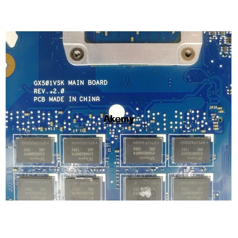 GX501VSK Motherboard i7-7700HQ GTX1070 Za ROG Za Asus GX501VI GX501VS GX501VSK Prenosni računalnik z matično ploščo GX501VSK Mainboard Izmenjavo!