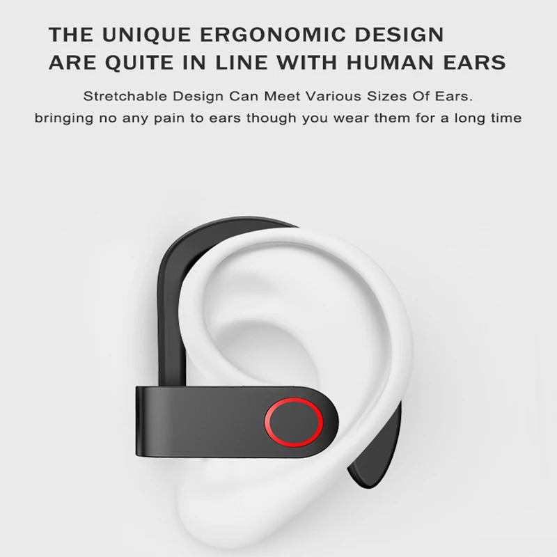Heaton A9 Brezžične Bluetooth Slušalke TWS s Polnjenjem Polje Bluetooth Slušalke V5.0 Pravi Stereo Sweatproof Čepkov z Mic