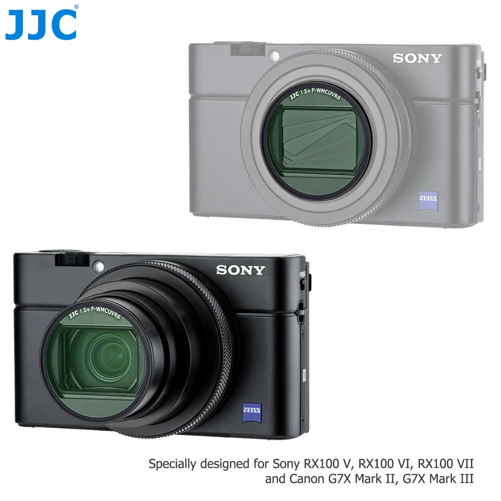 JJC L39 Ultra Slim Multi-Coated UV Filter Za Sony RX100 V RX100 VI RX100 VII ZV-1 Canon G5X Mark II G7X Mark II G7X Mark III