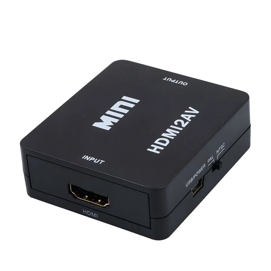 Kebidu 1080P HDMI-združljiv z AV/RCA CVBS Adapter Pretvornik Adapter Pretvornik Polje Podpira NTSC PAL Izhod