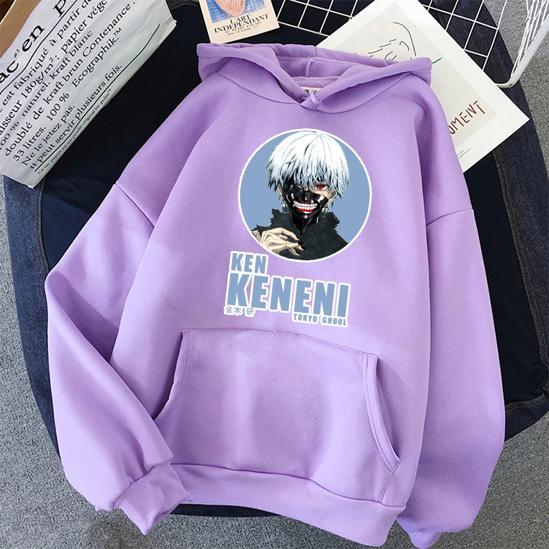 Ken kaneki tokyo ghoul Hoodie Anime tiskanja Sweatshirts Unisex študent priložnostne osnovne Hoodies Prevelik Sweatshirts dolg rokav vrhovi