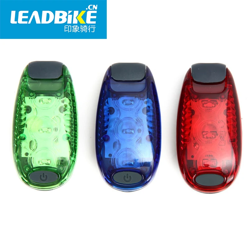LEADBIKE Kolesarske Luči Mini 3 LED Kolesarjenje Zadaj Rep Čelada Bliskavica, ABS 2 Načini Nepremočljiva Kolo Varnost Opozorilo Lučka