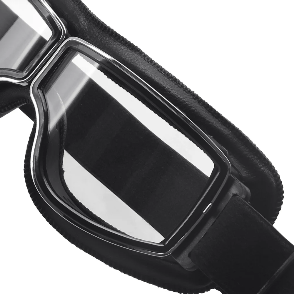 LEEPEE Motoristična Oprema Letnik Očala Polno Kritje Za Skuter Steampunk Čelada Motokros Očala sončna Očala Dustproof