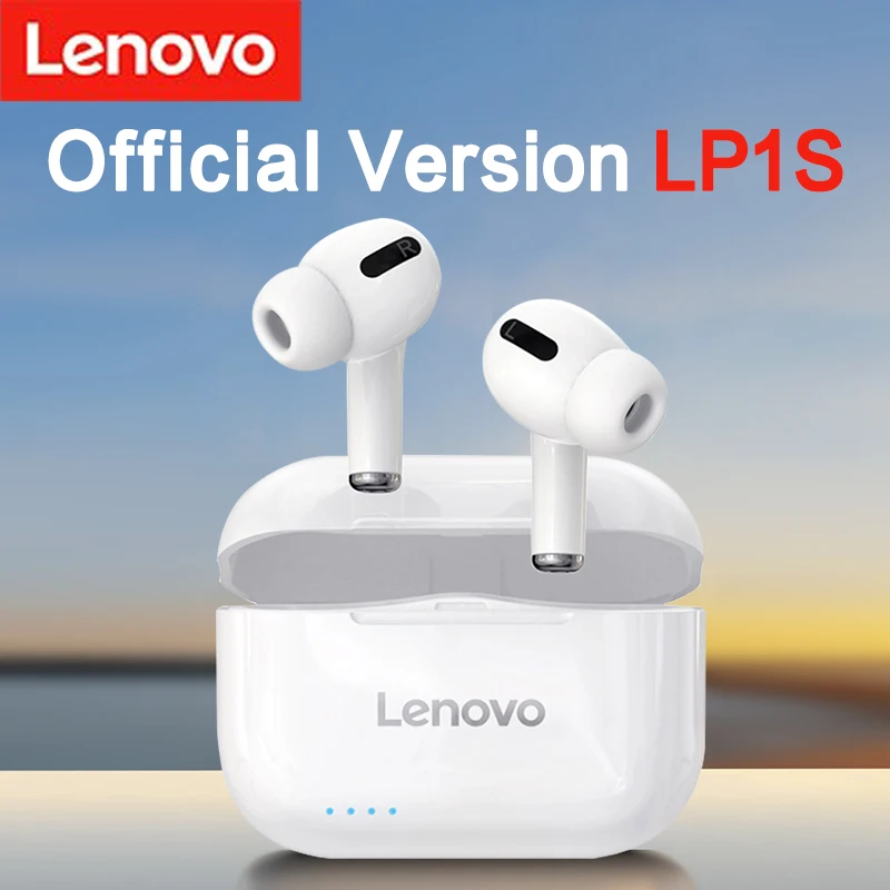 Lenovo LP1S TWS Bluetooth Slušalke Športne Brezžične Slušalke Stereo Čepkov HiFi Glasbe Z Mic LP1 S Za Android IOS Pametni telefon