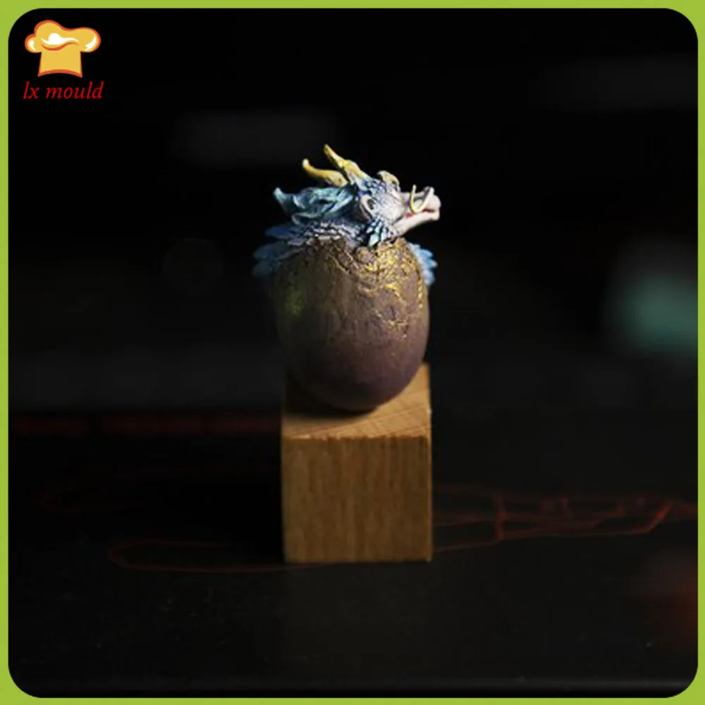 LXYY PLESNI 3d Zmaj Jajce, Silikonsko Plesni Čokolado Dekoracijo Obesek Dekorativni Silikonski Kalup