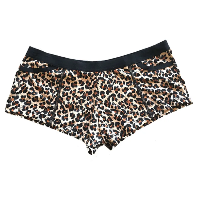 Mierside 2pcs/veliko Lobanjo Vzorec (2XL/3XL)/Leopard (L/XL) Tiskani Kratek Bombaža Ženske Spodnje hlače Big Velikost spodnje Perilo