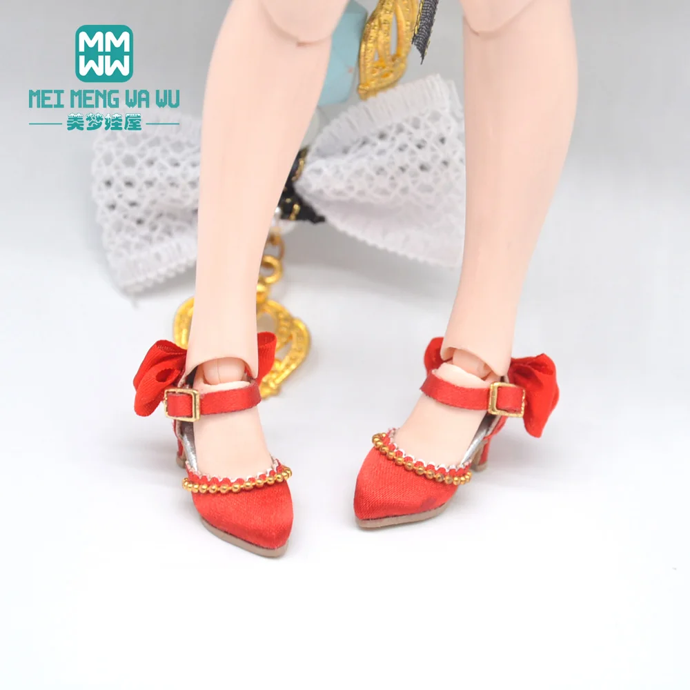 Mini igrače lutka čevlji modni Saten visokih petah ustreza 28-30 cm blyth Azone OB23 OB24 lutke