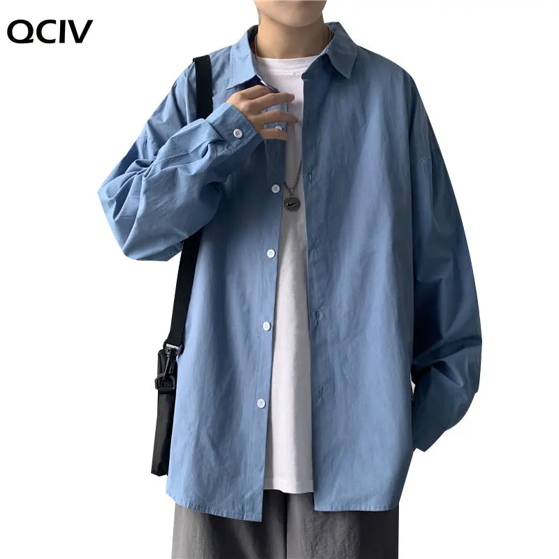 Moške Prevelik Anime Srajce, Mens Moda Bombažno Bluzo 5xl Oversize Dolge Rokave Obleko Srajco za Moške Človek Oblačila Priložnostne