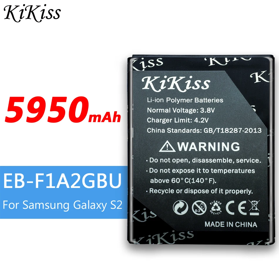 Nadomestna Baterija za Samsung Galaxy S2 i9100 i9108 i9103 I777 i9105 i9100G i9188 i9050 EB-F1A2GBU 5950mAh