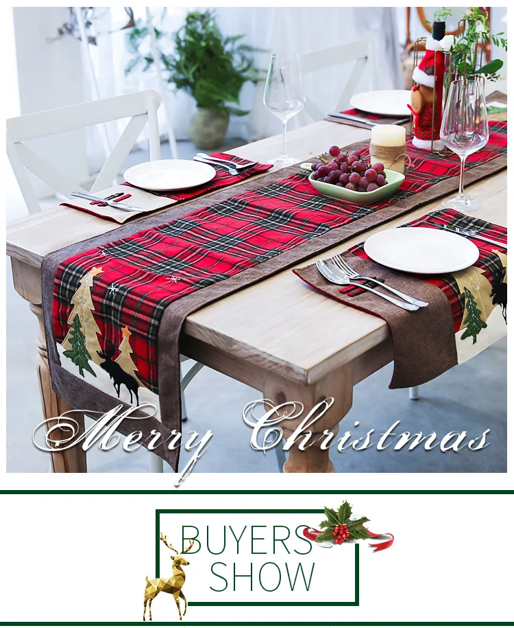 Nordijska Božič bombaž twist predalčni tabela zastavo ustvarjalno novo Božični okraski, restavracija namizni prt