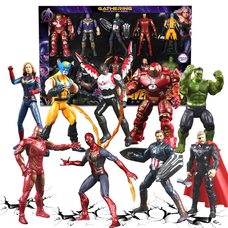 NOVO Čudo Avengers 4 Endgame Film, Anime Super Heros Spiderman Captain America Ironman Hulk, Thor Superheroj Akcijska Figura Model