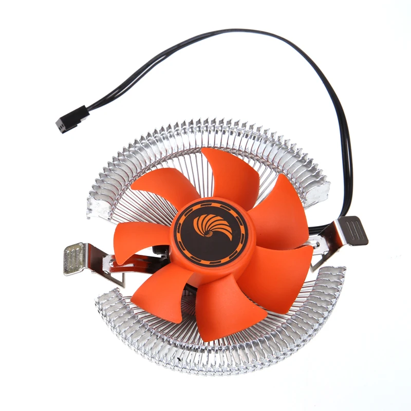 Oranžna PC CPU Hladilnik za Hlajenje Fan Heatsink za Intel LGA775 1155 AMD AM2 AM3 754 CPU Ventilatorji Dropshipping Podporo
