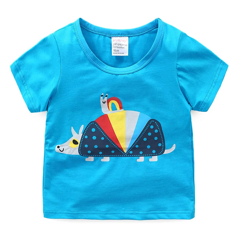 Otroci tshirt shark dinozaver živali tiskanja Priložnostne T-shirt Toddlder fant dekle risanka t shirt poletje Otroci Tee Majice, Vrhovi